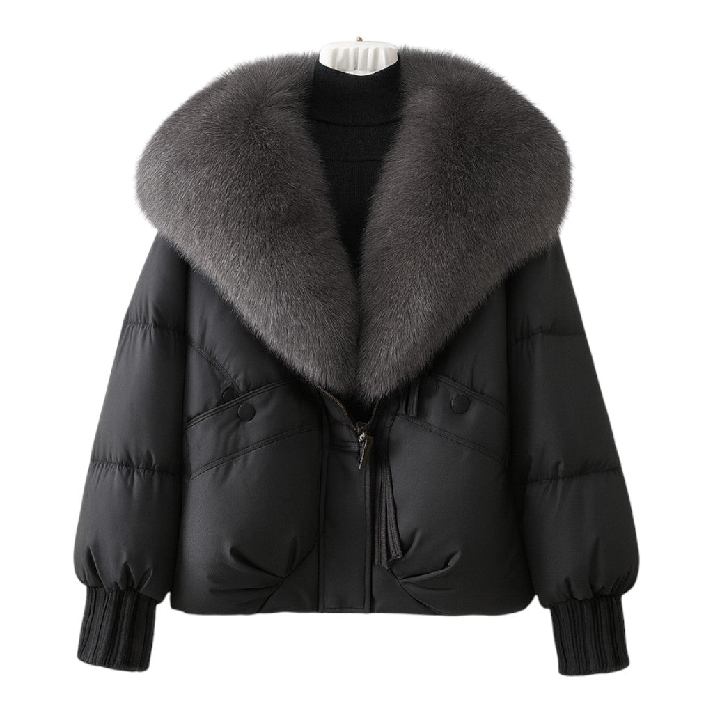 Structured puffer jacket for women | Elara -3