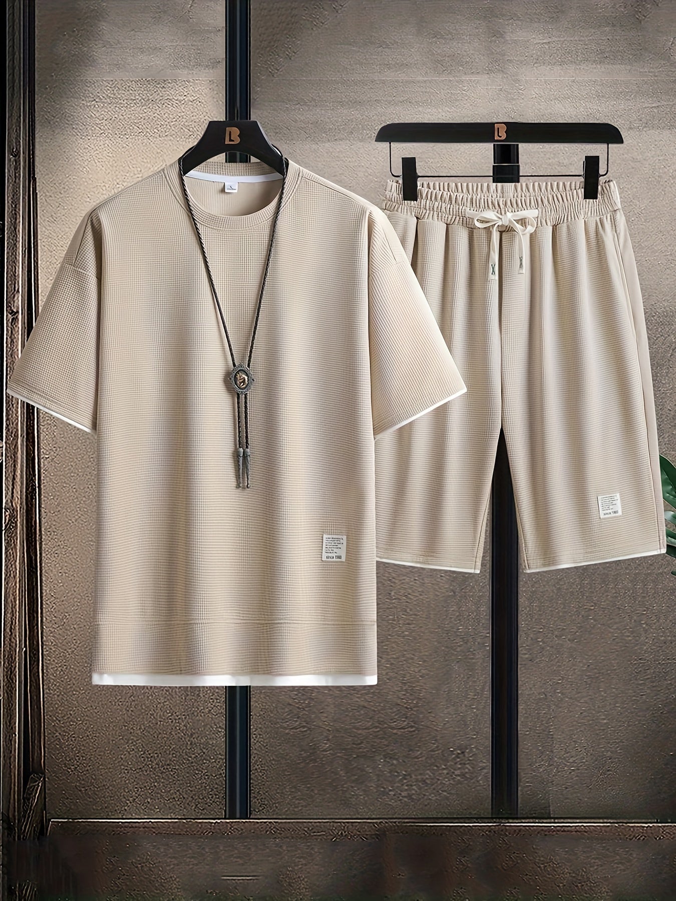 Waffle knit lounge set for men | Ardent -9