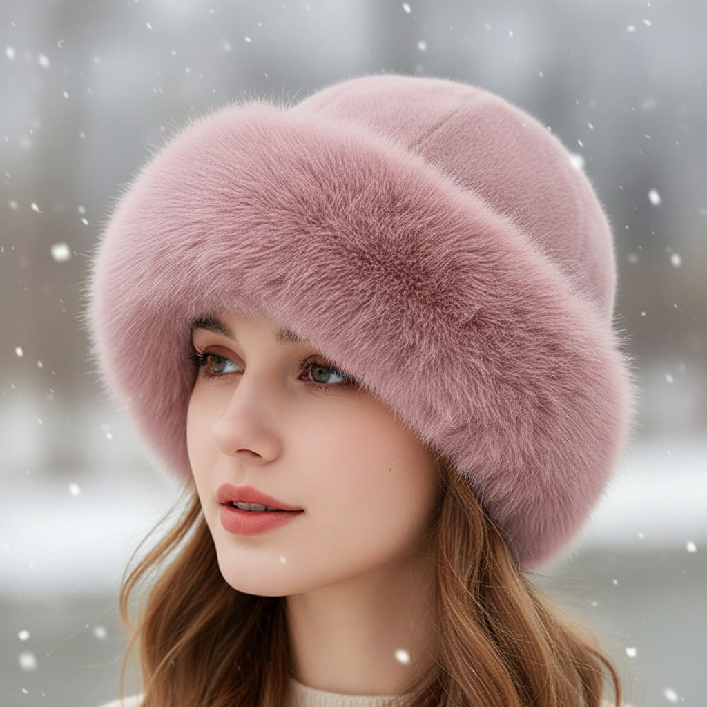 Bonnet texture douce style retro piece for women | Perrine -7