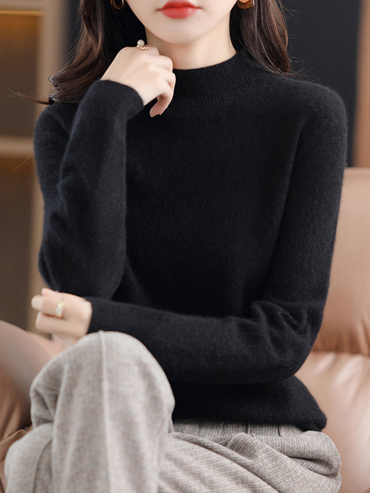 Aurelle Olenna elegant roll-neck jumper for women