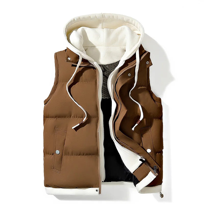 Soft shell hooded puffer for men | Arlo -6