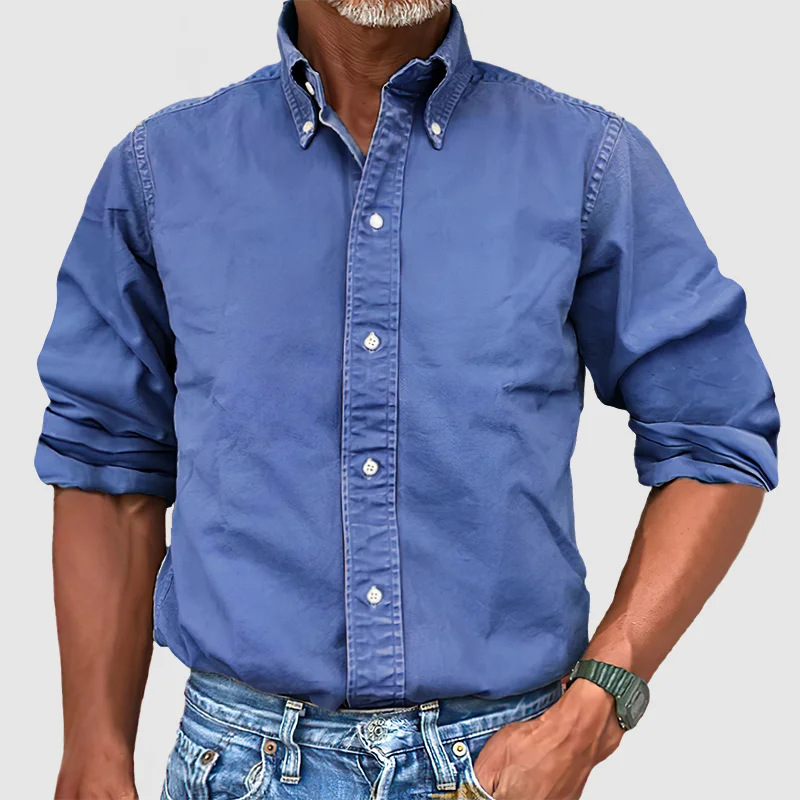 Classic long-sleeve everyday essential shirt for men | Nolan -9