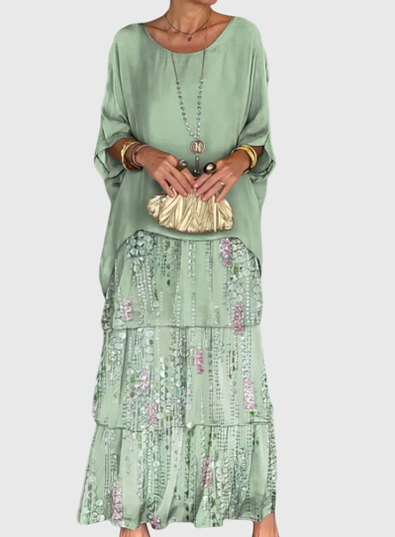 Long flowing elegant dress for women | Clara