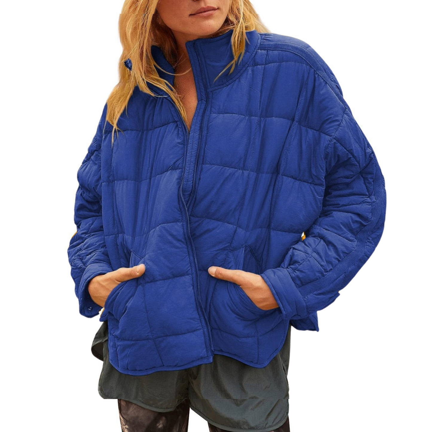 Lightweight compact zip puffer jacket for women | April -9