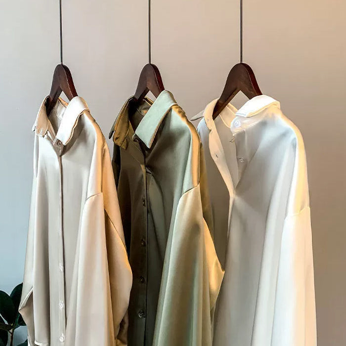 Elegant classic blouse with refined silhouette for women | Andrea