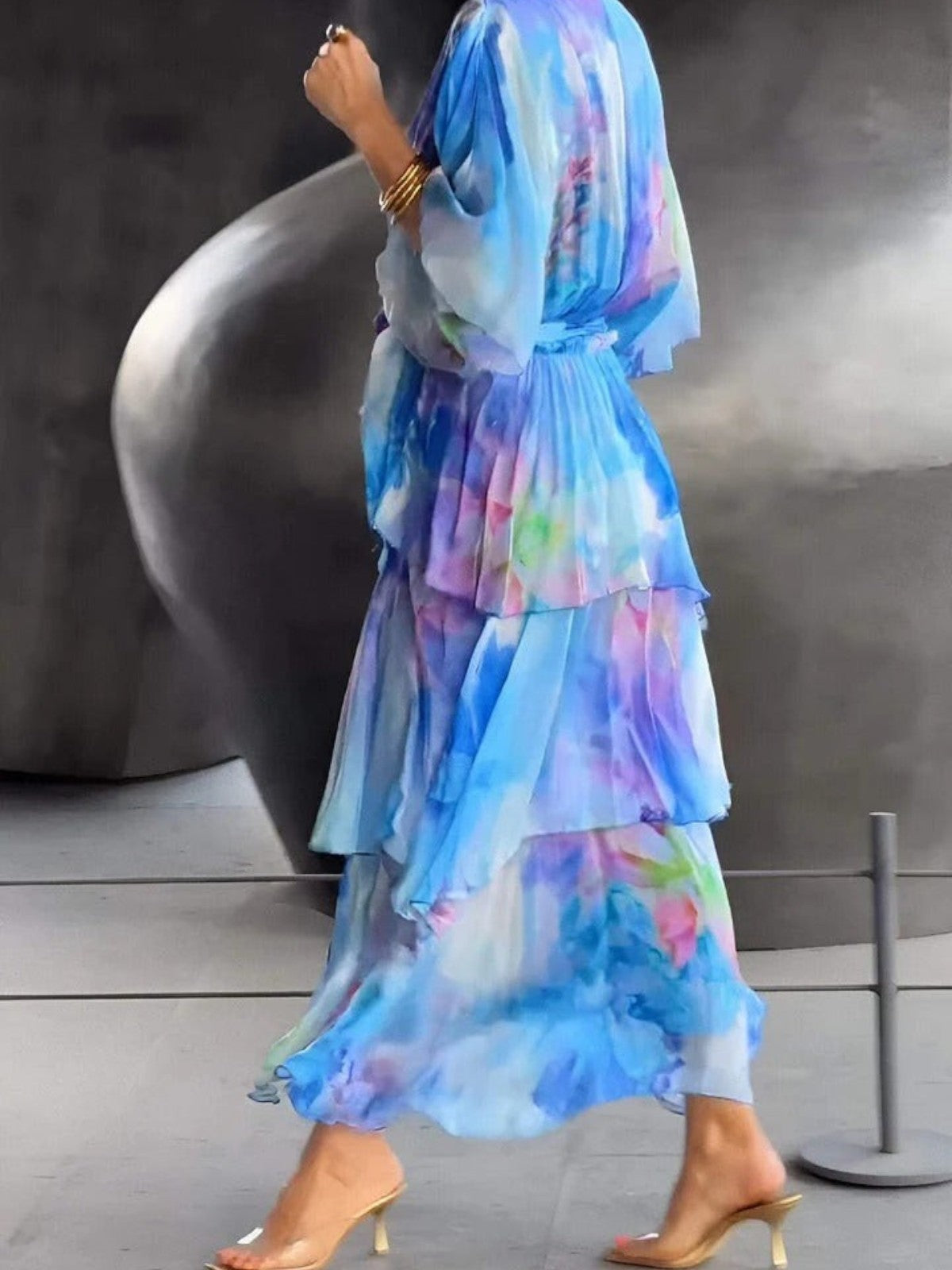 Stunning V-neck dress for women | Diana