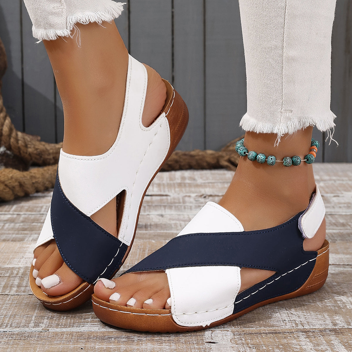 Sandales wedge elegant sandals for women | Éliane -2