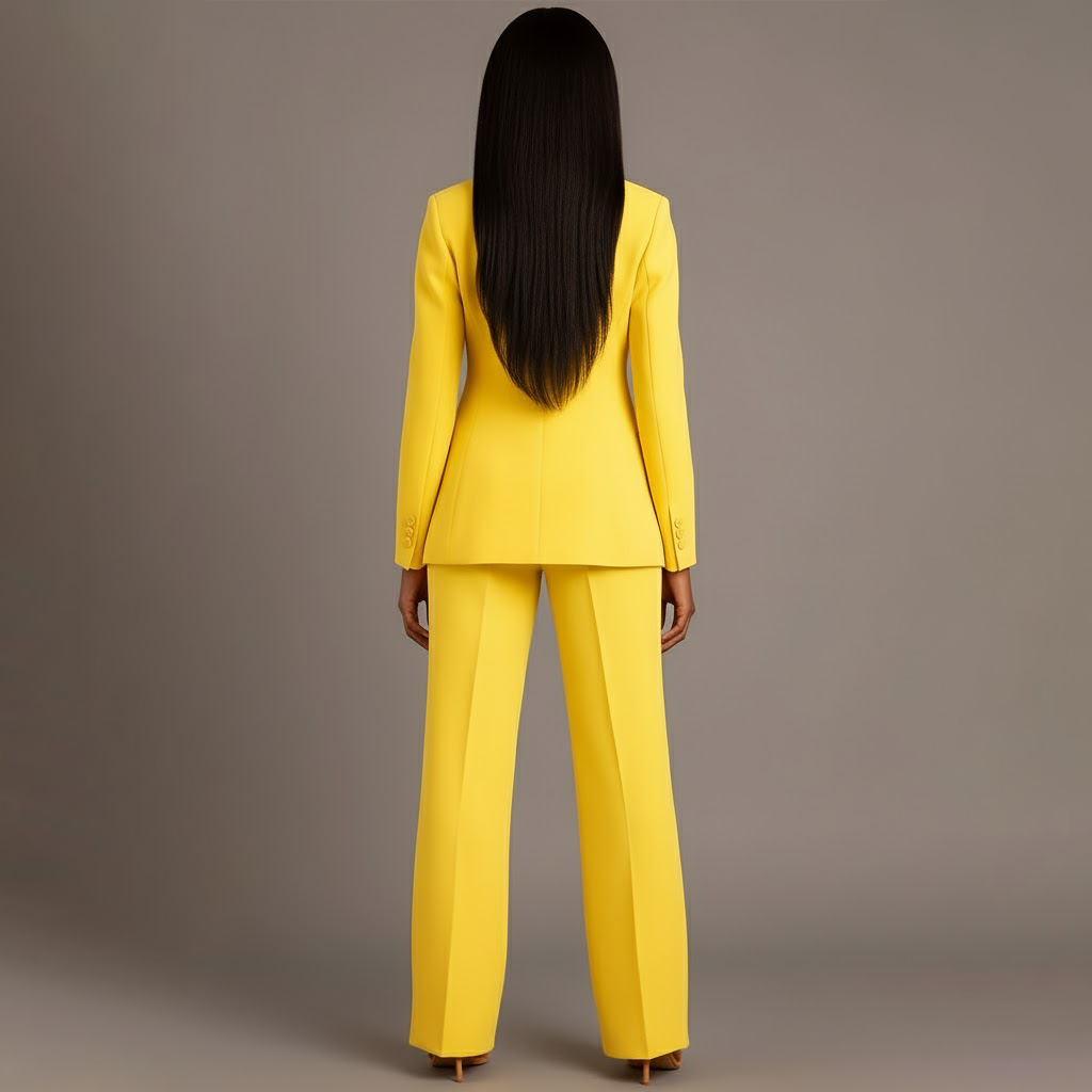 Tailored long blazer slim trousers for women | Adeline -18