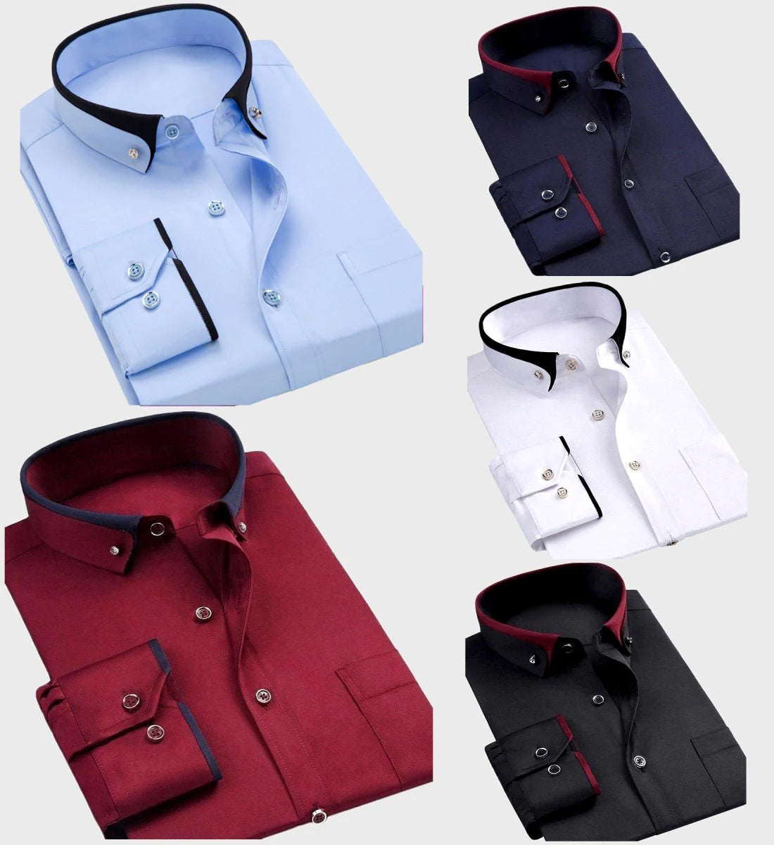 Modern long sleeve tailored shirt for men | Ardent Vale -6