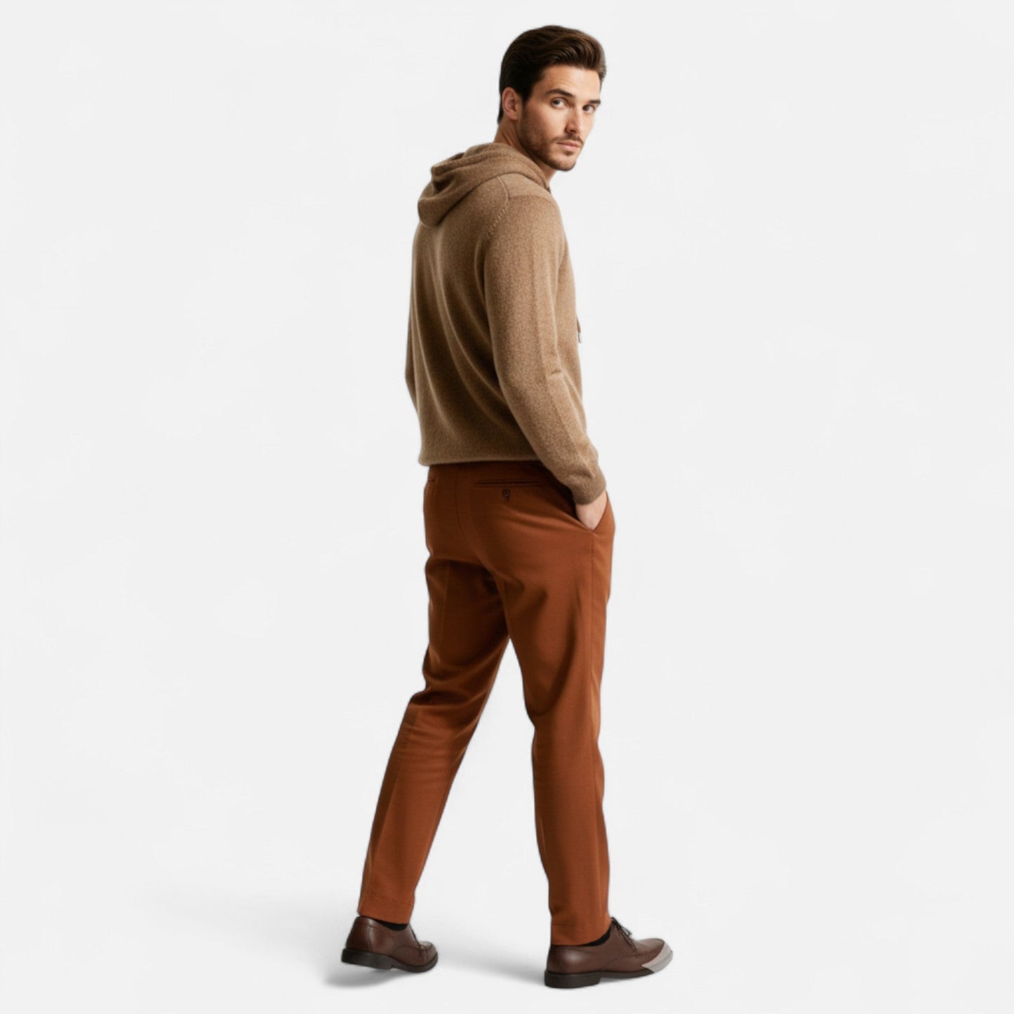 Classic cashmere everyday hoodie for men -9