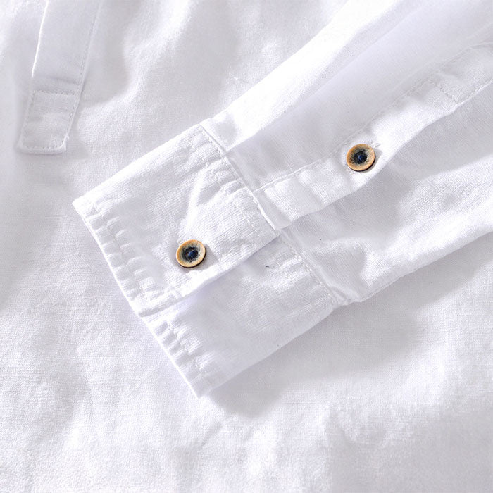 Orvino linen shirt for men | Lorenzo Vitali -8