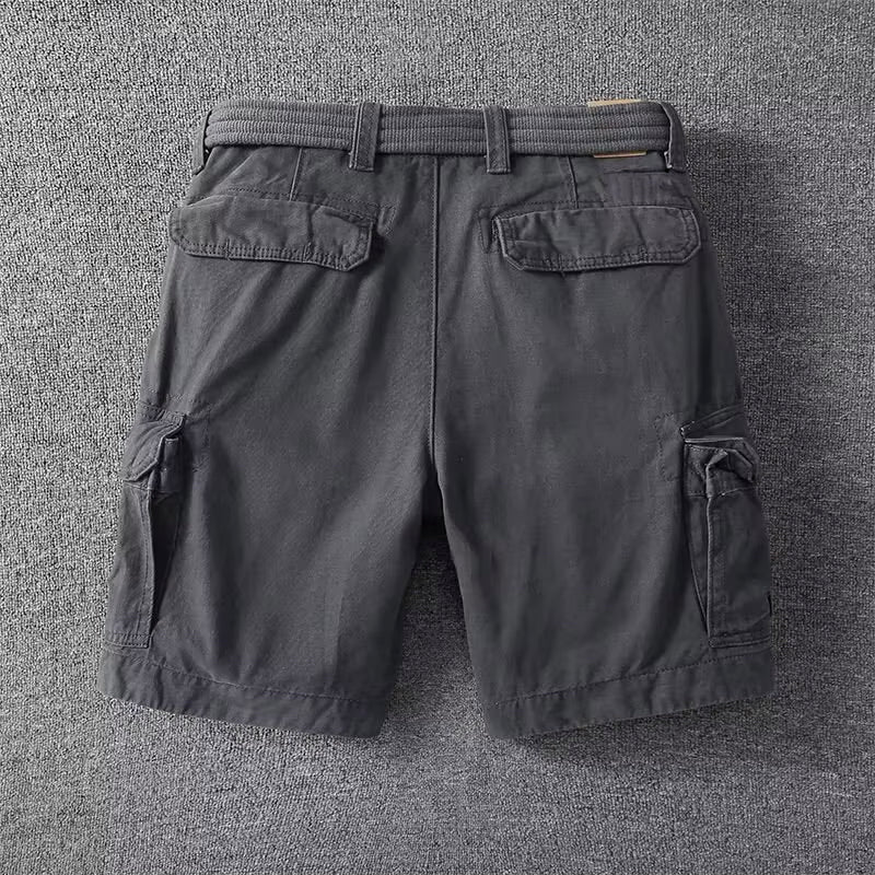 Utility cargo shorts adjustable waist for men | Marco -8
