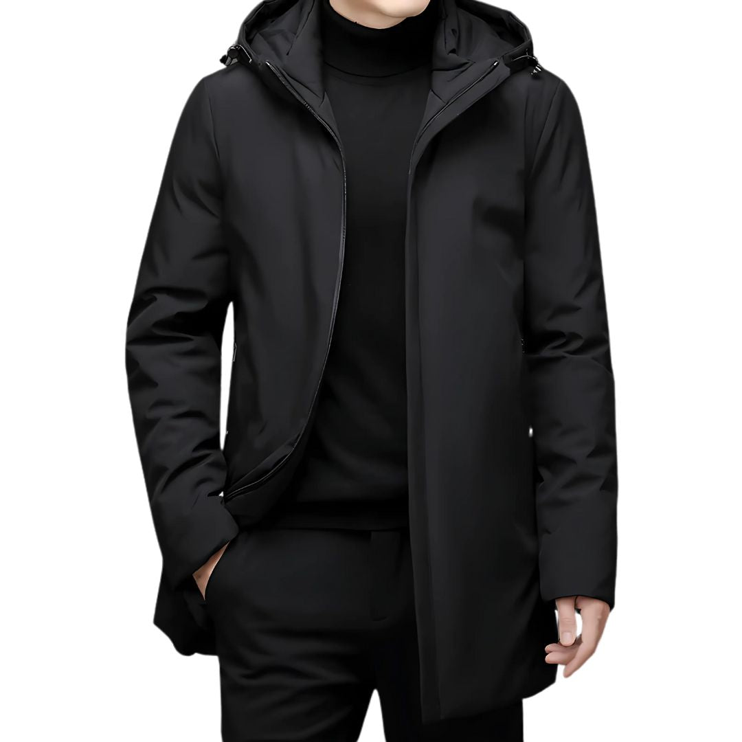 Long insulated warm winter jacket for men | Tristan -6