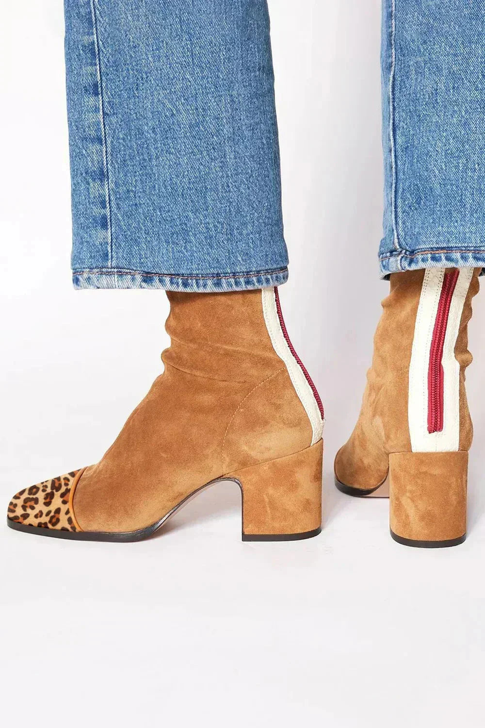 Elegant grace-step heeled ankle boots for women | Aria -6