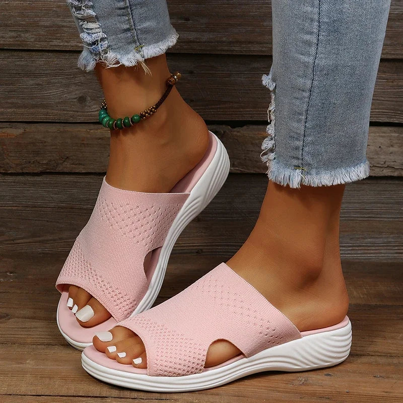 Plush orthopedic sandals for women -6