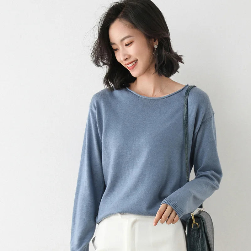 Elara mist knit top jumper for women | Serenia -8