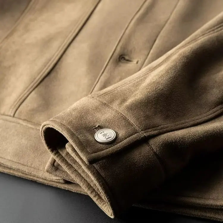 Classic suede everyday casual jacket for men | St. Clair -20