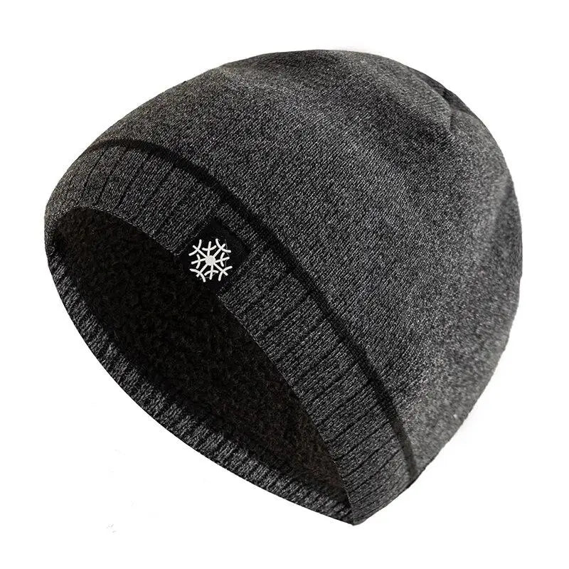 Warm knitted winter beanie for men -9