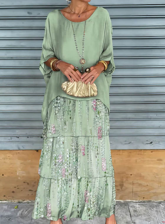 Aurelle elegant flowing maxi dress for women