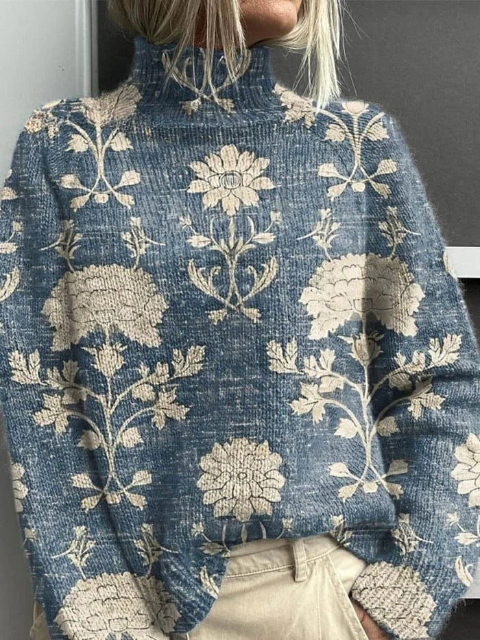 Classic turtleneck jumper for women | Elara -3