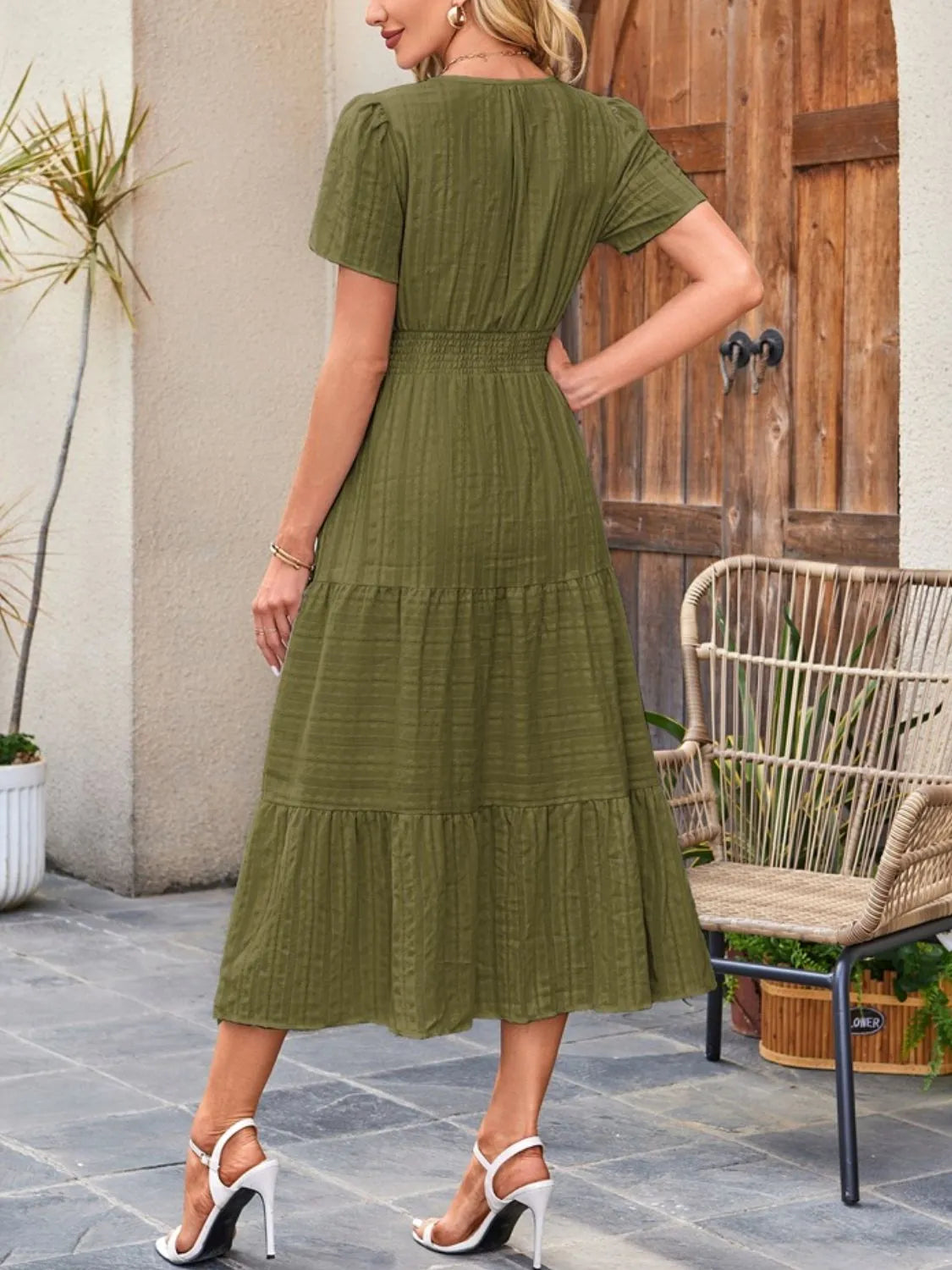 Casual flowy midi dress shorts for women -14