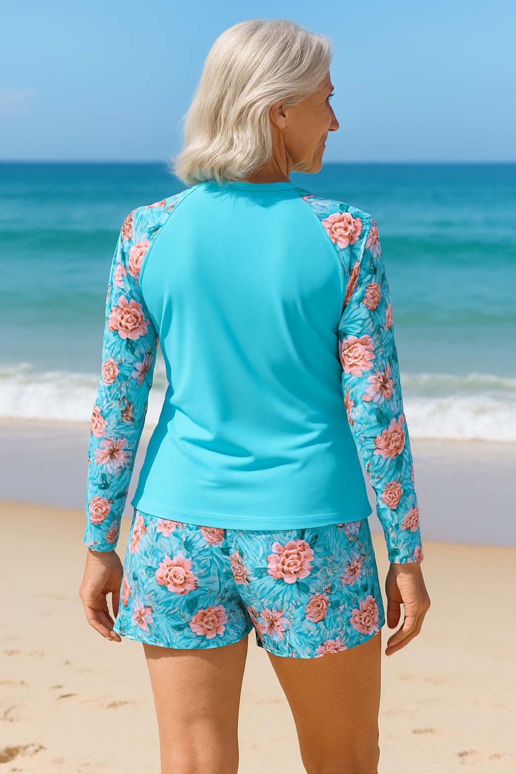 Tankini swim set for women | Sun-Protective -4