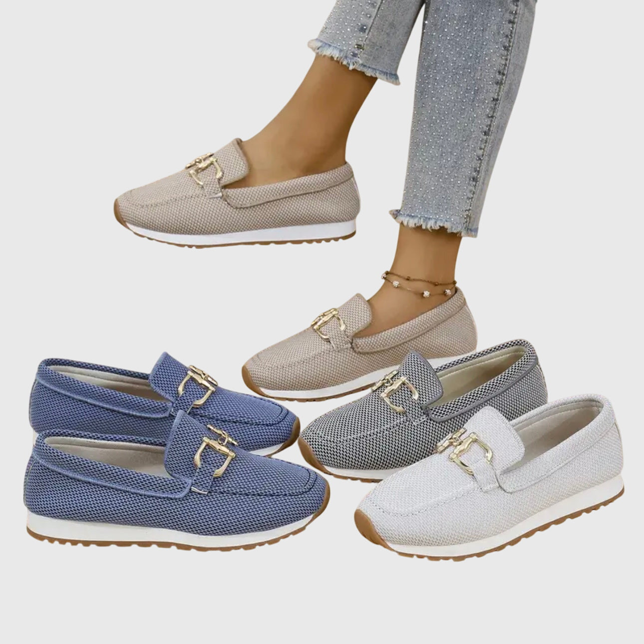 Classic orthopaedic loafer sneakers for women | Selene -10