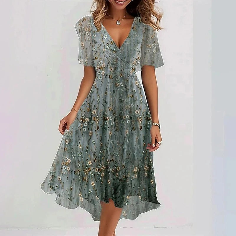 Colourful elegant dress for women -10