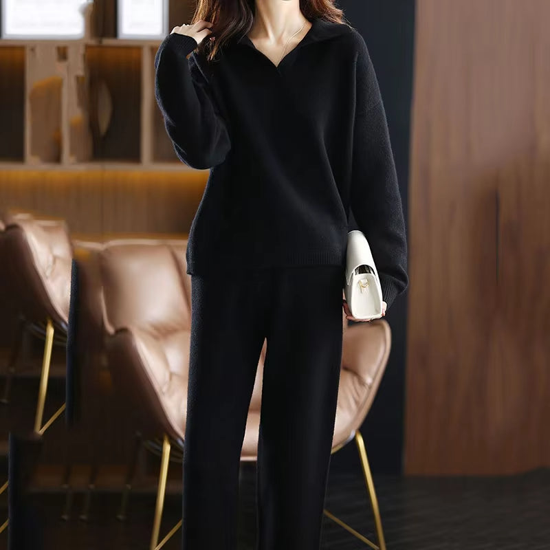 Elegant two-piece lounge set for women | Selene -11