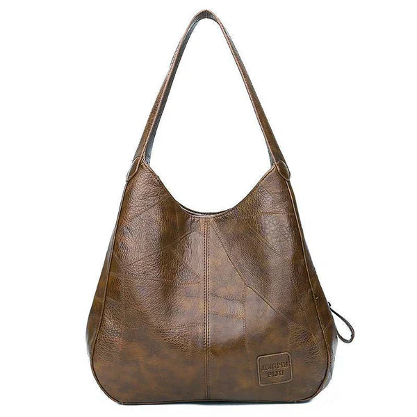 Classic vintage structured leather handbag for women | Carmen -4