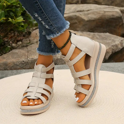 Elegant gladiator sandals for women | Calira -2