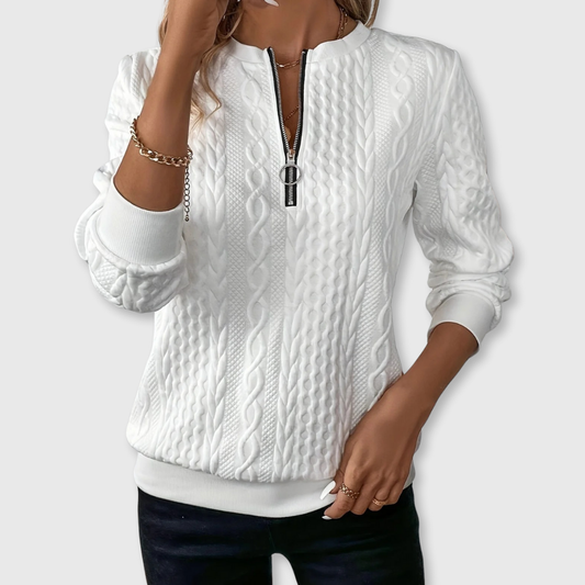 Stylish knitted everyday sweater for women | Lina -1