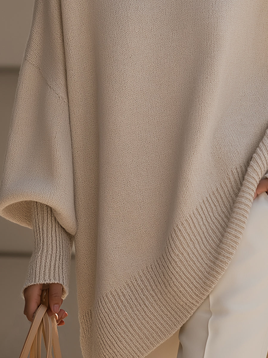 Effortless oversized everyday poncho coat for women | Mandy -3
