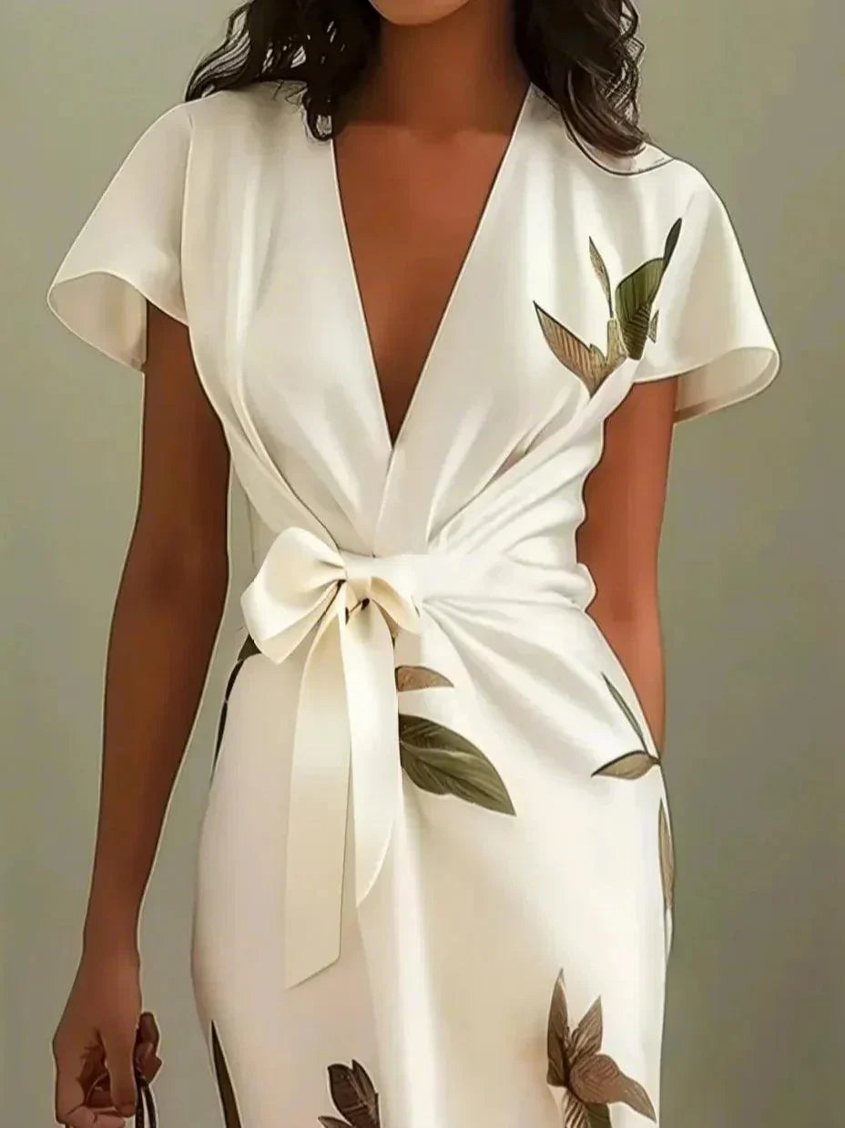 Elegant wrap everyday dress for women | Brenna -4