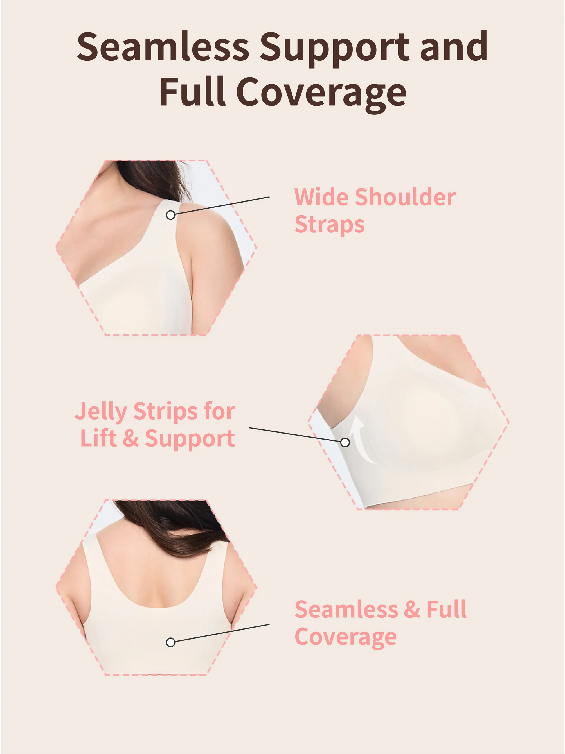 Eloria wire-free bra seamless comfort piece for women -10