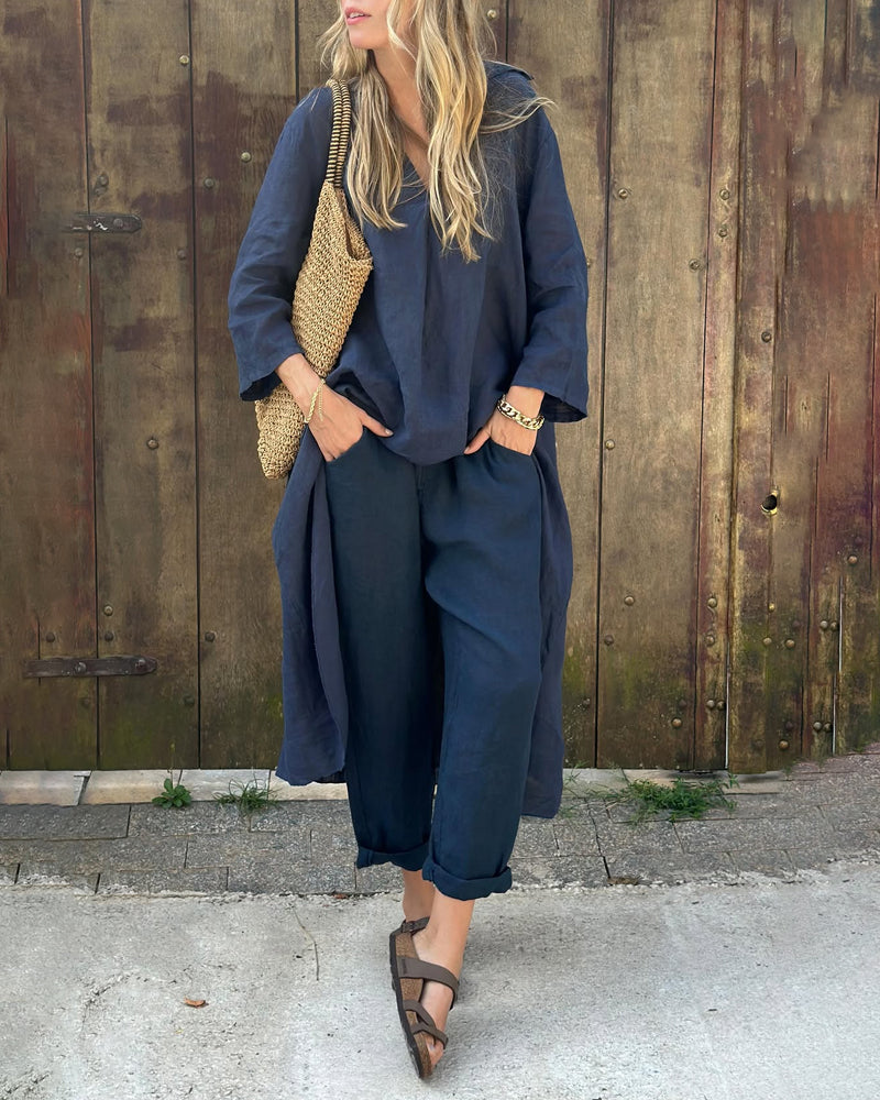 Stylish relaxed casual co-ord set for women | Olivia -1