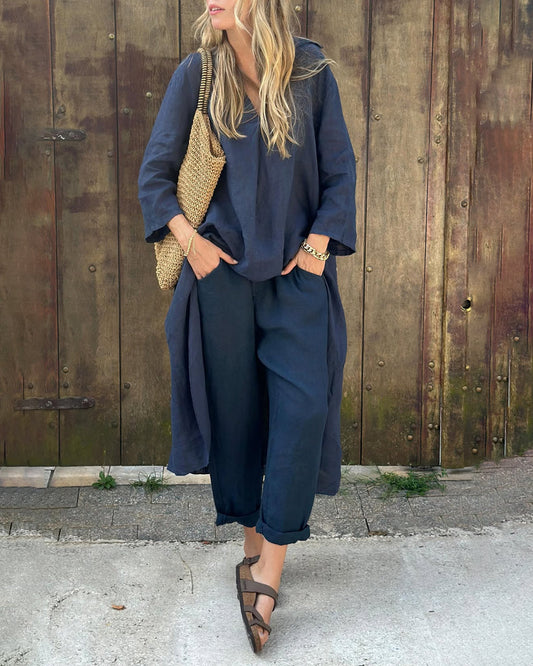 Stylish relaxed casual co-ord set for women | Olivia -1