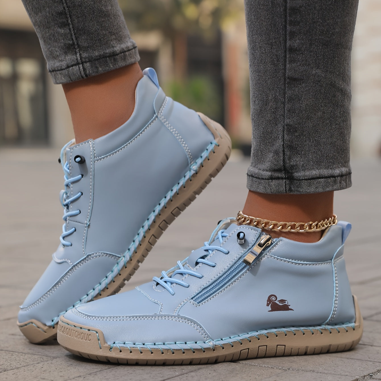 Zip-up orthopaedic everyday shoes for women | Helena -14