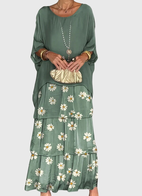 Long flowing elegant dress for women | Clara