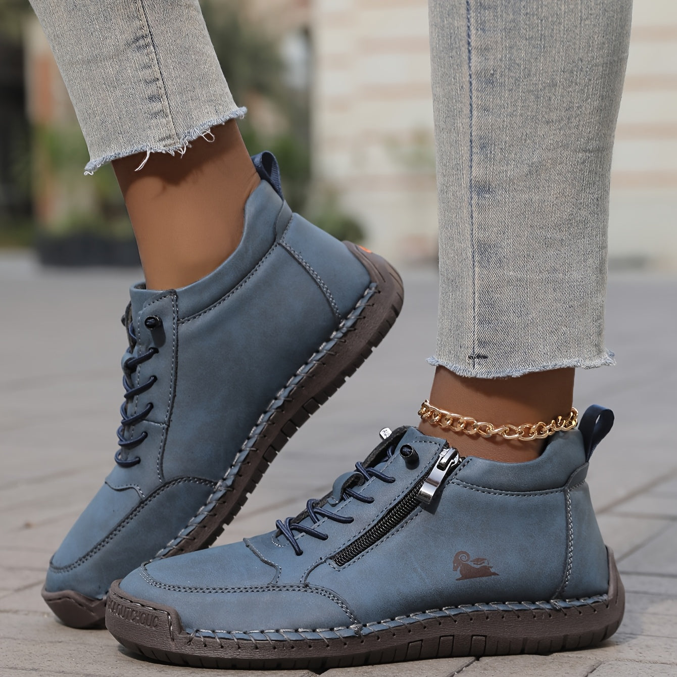 Zip-up orthopaedic everyday shoes for women | Helena -13