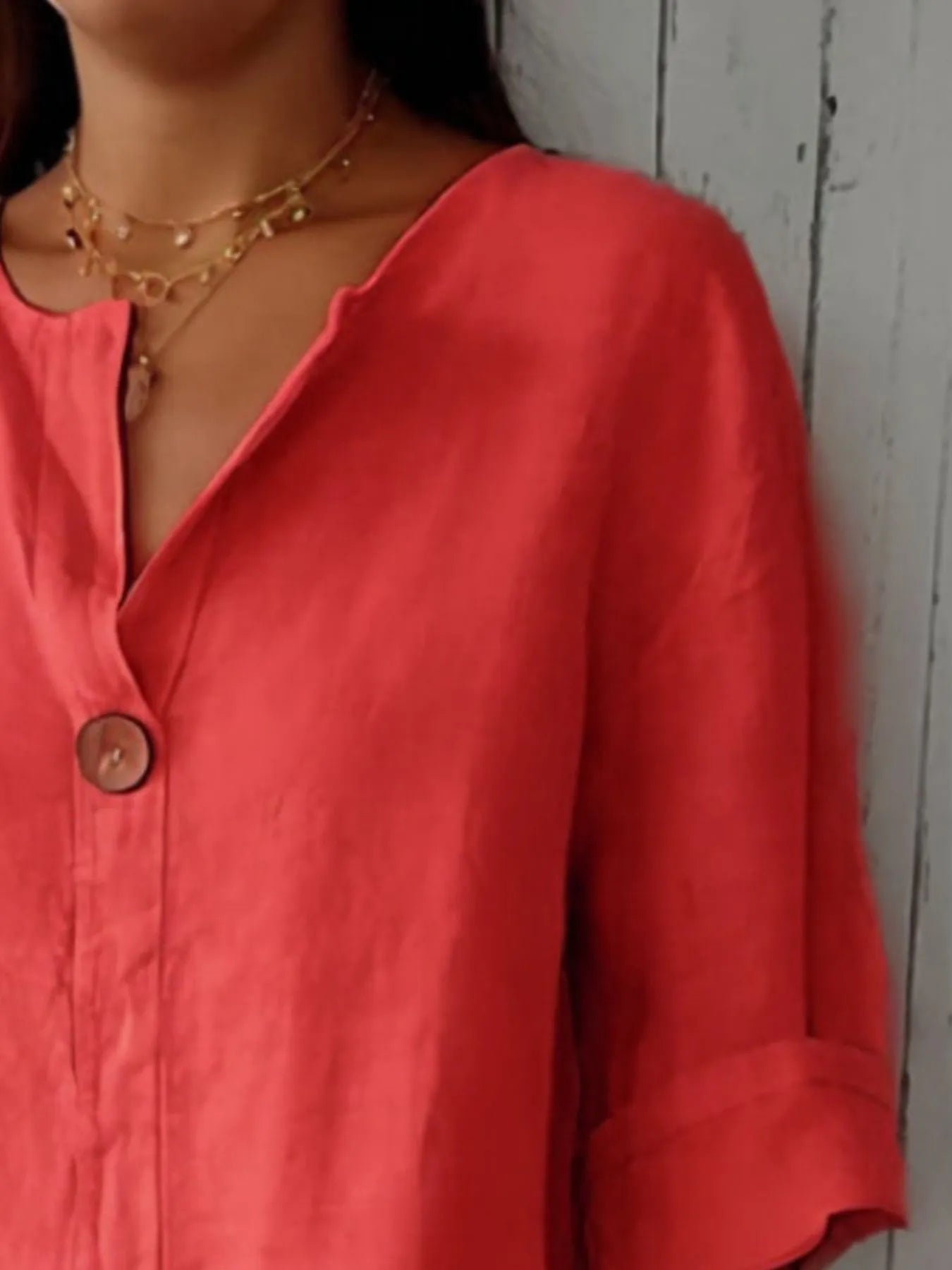 Chemisier casual grande taille blouse for women -9