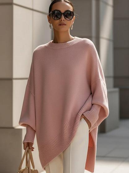 Effortless oversized everyday poncho coat for women | Mandy -6