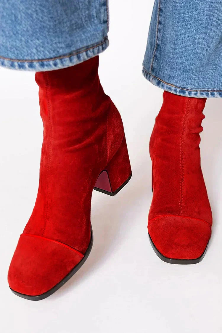 Elegant grace-step heeled ankle boots for women | Aria -3