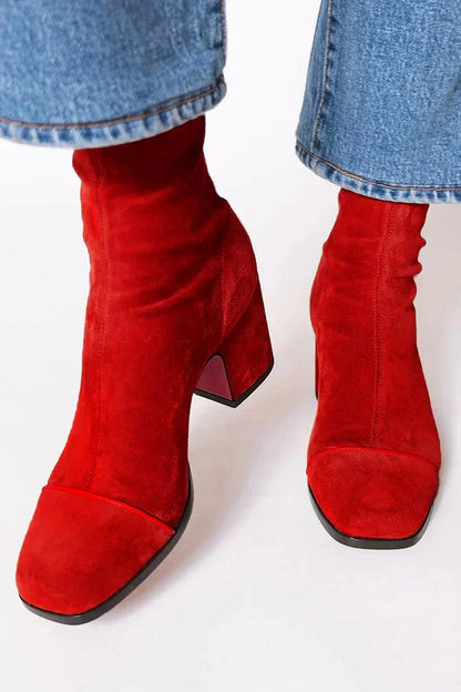 Elegant grace-step heeled ankle boots for women | Aria -3