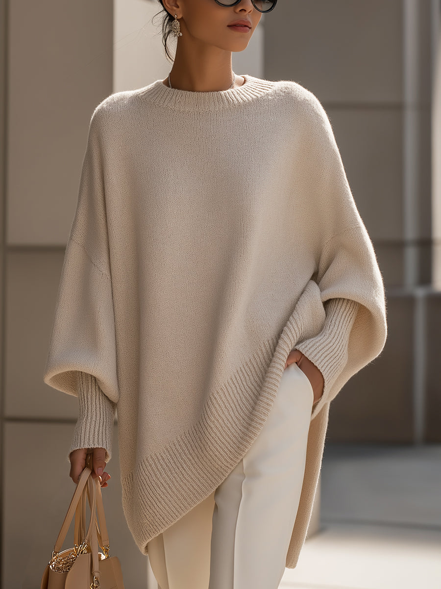 Effortless oversized everyday poncho coat for women | Mandy -1
