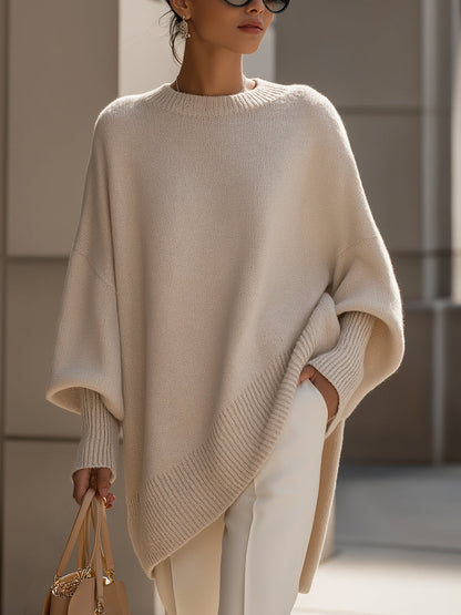Effortless oversized everyday poncho coat for women | Mandy -1