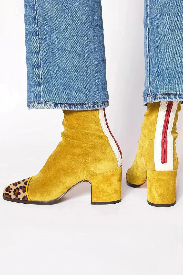 Elegant grace-step heeled ankle boots for women | Aria -5