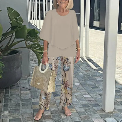 Stylish printed everyday two-piece set for women | Genevieve -4