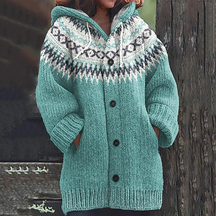 Soft thick cosy winter cardigan for women -5