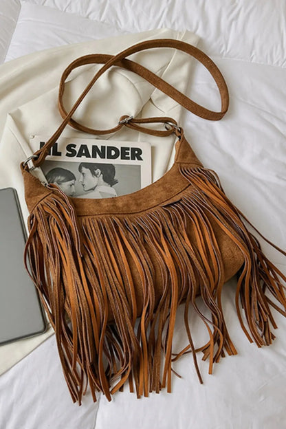 Fringe shoulder bag for women -4